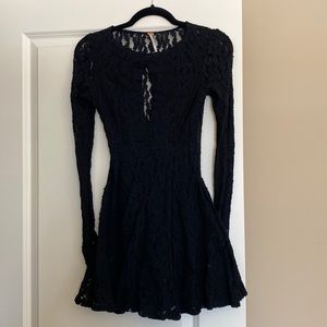 Black dress free people xs